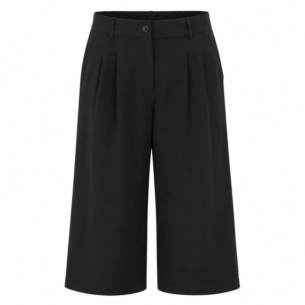 Loft Versa Wide Leg Trousers Women 12 Black High Rise Pleated Workwear Pants Lux